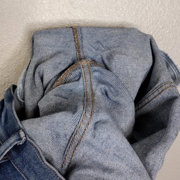 Point Sur Women's Denim Distressed High Tower Straight Jeans Size 27P - Picture 14 of 16